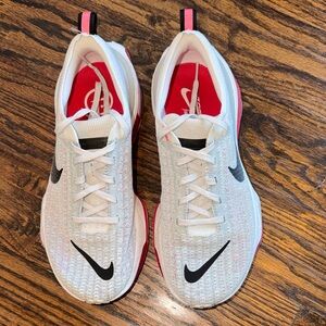 Nike White and Red Men's Sneakers
